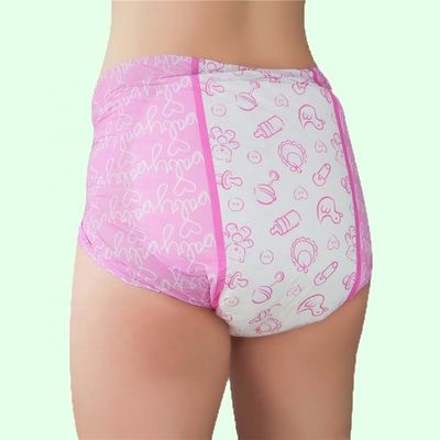 Здоровый одноразовый подгузник ABDL для взрослых Площадь пуха и симпатичный мультфильм