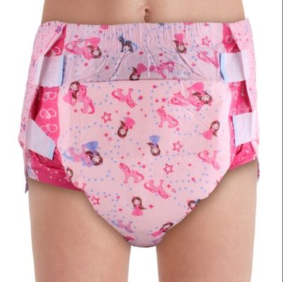 Высокая поглощаемость 800-1500 мл ABDL взрослый подгузник на заказ Милый дизайн с пухлым мясом