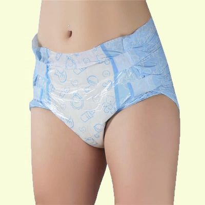 Высокая поглощаемость 800-1500 мл ABDL взрослый подгузник на заказ Милый дизайн с пухлым мясом